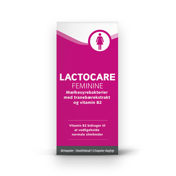 Lactocare Feminine mælkesyrebakterier til urinvejsinfektion og underlivet (30 stk)