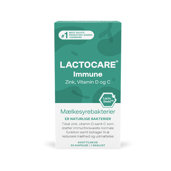 Lactocare Immune mælkesyrebakterier til at støtte immunforsvaret (30 stk)