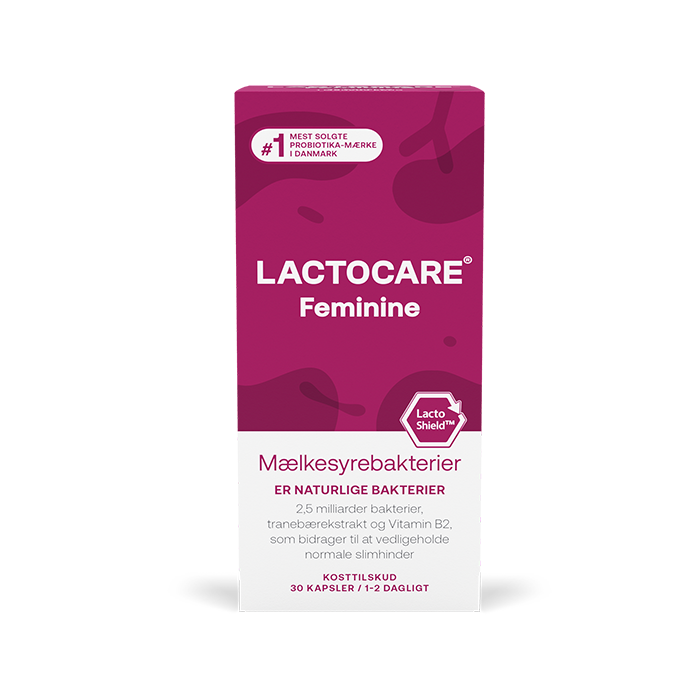 Lactocare Feminine mælkesyrebakterier til urinvejsinfektion og underlivet (30 stk)