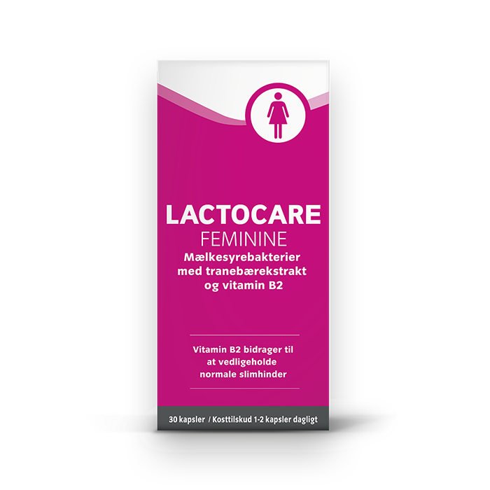 Lactocare Feminine mælkesyrebakterier til urinvejsinfektion og underlivet (30 stk)