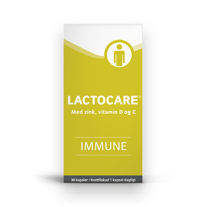 Lactocare Immune mælkesyrebakterier til at støtte immunforsvaret (30 stk)