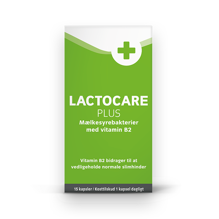 Lactocare Plus mælkesyrebakterier til under og efter penicillin og antibiotika (15 stk)